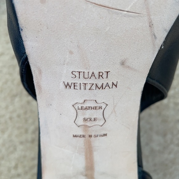 Stuart Weitzman Opendoor Nappa Peep Toe Booties - Picture 6 of 15